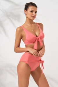 Pierre Cardin Lolita Underwire Suspender Bikini Set Nectarine - Image 4