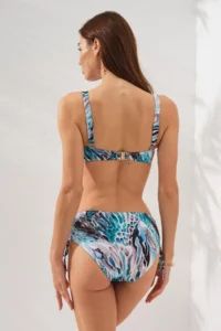 Pierre Cardin Rhode Banded Bikini Set Coral -D - Image 2