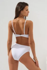 Pierre Cardin Polina Sleeveless V Tulle Bikini White - Image 2