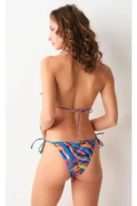 Pierre Cardin Triangle Bikini Batik Patterned Halter Neck NO GOSSIP - Image 2