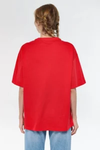 Mavi Women's Blue Logo Printed Red T-Shirt 1600843-82054 - Image 4
