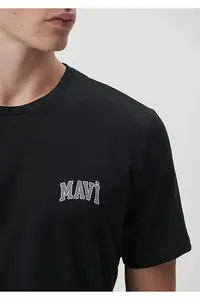 Mavi Men's Black Logo T-Shirt Black T-shirt 0611714-900-std - Image 4