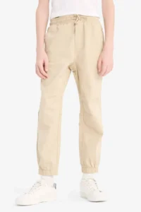 DeFacto Boys' Jogger Fit Gabardine Pants (26 SM) - Image 4