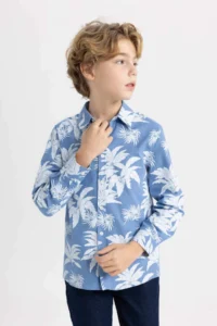 DeFacto Boys' Blue Shirt - B7129a8/be105