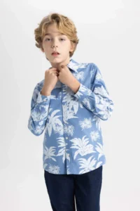 DeFacto Boys' Blue Shirt - B7129a8/be105 - Image 2