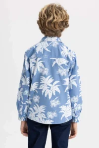 DeFacto Boys' Blue Shirt - B7129a8/be105 - Image 4