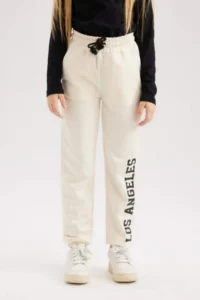 DeFacto Girls' Printed Jogger Sweatpants 24y801003284 - Image 2