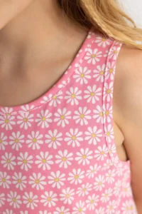 DeFacto B4338A8 Girls' Patterned Sleeveless Dress - Image 4