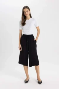 DeFacto Women Capri Black I6798AZ/BK81