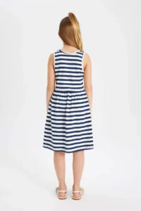 DeFacto Girls' Navy Blue Dress - B4340a8/nv42 - Image 4
