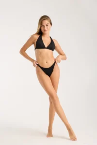 Pierre Cardin New Season Adjustable Waist Halter Neck Textured Fabric Triangle Bikini Set  BREAST - Image 8