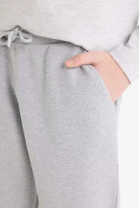 DeFacto Boy's Gray Elastic Waist Pocket Jogger School Sweatpants - Image 5