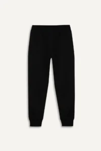 DeFacto Basic Plain Pique Sweatpants with Elastic Waist Cuffs for Boys - Image 4