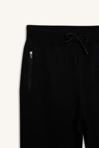 DeFacto Basic Plain Pique Sweatpants with Elastic Waist Cuffs for Boys - Image 8