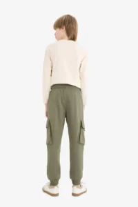 DeFacto Boys' Tracksuit Bottom D8574a8/kh468 Khaki - Image 6