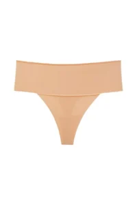 Nicoletta Women's Panties High Waist Thong Laser Cut Flexible Non-marking Large Size Pack of 5 TEN - Image 4
