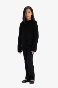 DeFacto Black Girls' Leggings C7433A8/BK81 - Image 2