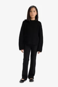DeFacto Black Girls' Leggings C7433A8/BK81 - Image 3