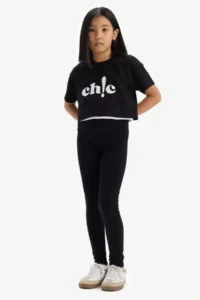 DeFacto Girls' Leggings B5654A8/BK81 - Image 2