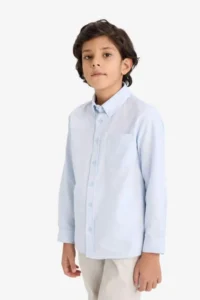 DeFacto Boys' Long Sleeve Shirt W3215A6/BE61 - Image 3