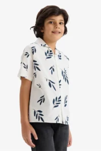 DeFacto  Ecru Boys' Shirt G6739A8/ER105 - Image 2