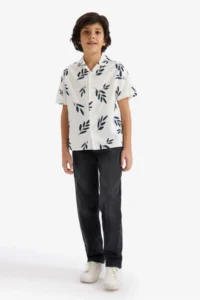 DeFacto  Ecru Boys' Shirt G6739A8/ER105 - Image 4