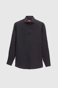 D'S Damat Ds Damat Slim Fit Black Classic Tie Long Sleeve Easily Ironable Shirt - Image 5