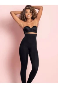 MİSTİRİK Fury Model Corset Sports Tights Firming Tights with Effective Belly Melting Tight Tights Black Color