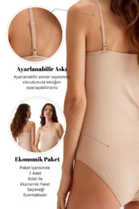 Pierre Cardin 2-Piece Economical Pack Ten 3004 Thin Strap Basic Cotton Snap Fastener Body / Undershirt Set - Image 6