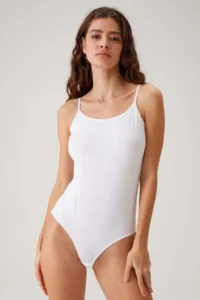 Pierre Cardin 2-Piece Economical Pack White 3004 Thin Strap Basic Cotton Snap Fastener Body / Undershirt Set - Image 2