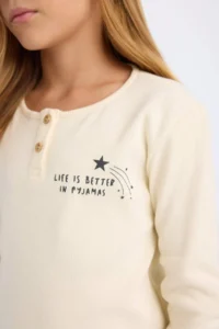 DeFacto DFC - Girl's Regular Fit Ribbed Camisole Printed Long Sleeve Pajama Set - Image 4