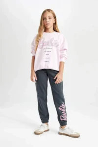 DeFacto DFC - Girls' Barbie Jogger Sweatpants - Image 4