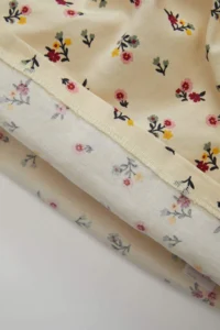DeFacto Baby Girl Crew Neck Twill Floral Patterned Long Sleeve Shirt - Image 4