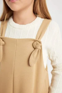 DeFacto Girls' with pocket Dungarees Dress - Image 4