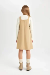 DeFacto Girls' with pocket Dungarees Dress - Image 6