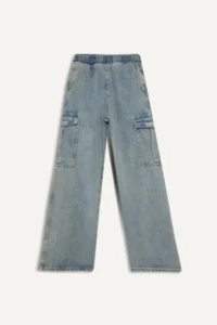 DeFacto Light Blue Girls' Jeans Pants D4690A8/NM39 - Image 6