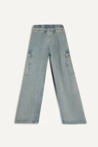 DeFacto Light Blue Girls' Jeans Pants D4690A8/NM39 - Image 8
