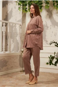 FEMELLE Women Standard Bodysuit Oversized Shirt - Image 6
