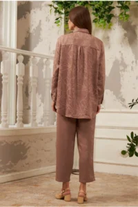 FEMELLE Women Standard Bodysuit Oversized Shirt - Image 8