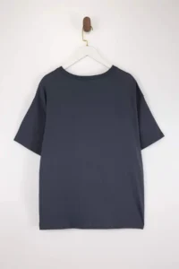 Trendyol Curve Anthracite 100% single jersey Printed Oversized/Rahat Cut Knitting Plus Size T-Shirt - Image 3