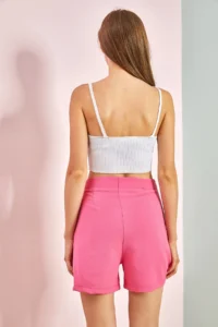 Bianco Lucci Women 6 buttoned with pocket Shorts - Image 4