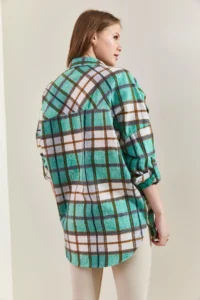 Bianco Lucci Women Patterned LONG Shirt - Image 5