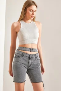 Bianco Lucci Women Patterned jeans Shorts