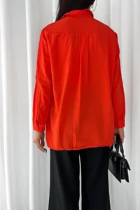 FEMELLE Women Tek with pocket 100% Cotton Basic Shirt - Image 6