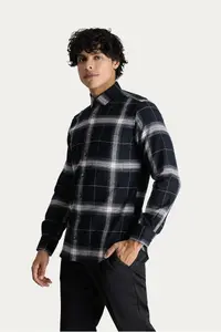 Kiğılı Long Sleeve Slim Fit Slim Fit Plaid Lumberjack Cotton Shirt - Image 2