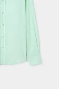 D'S Damat Ds Damat comfort Green dobby 100% Cotton Shirt - Image 6