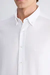 D'S Damat Ds Damat comfort White dobby 100% Cotton Shirt - Image 2