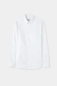 D'S Damat Ds Damat comfort White dobby 100% Cotton Shirt - Image 5