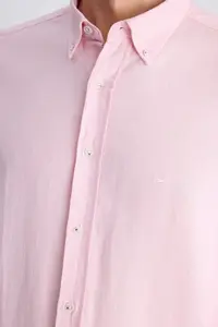 D'S Damat Ds Damat comfort Pink dobby 100% Cotton Shirt - Image 2
