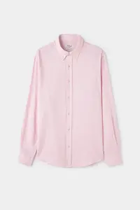 D'S Damat Ds Damat comfort Pink dobby 100% Cotton Shirt - Image 5